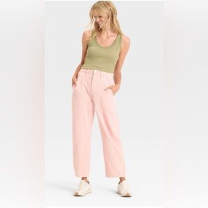 Universal Thread High Rise Easy
Barrel Jeans Womens Pink Cotton Size 14